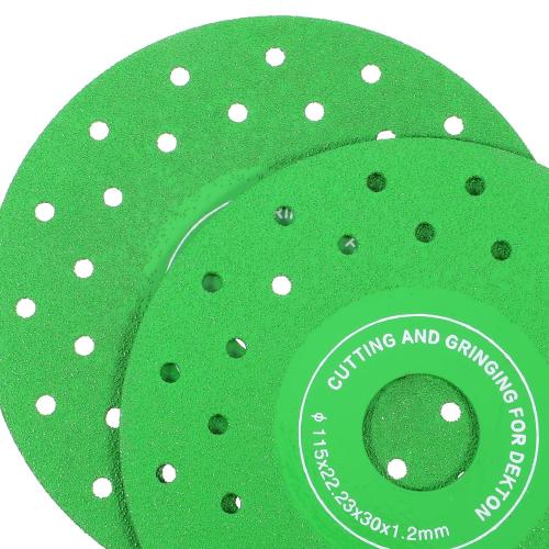4Pcs 4.5 Inch Vacuum Brazed Ultra-Thin Multi-Pore Flat Abrasive Sheet Disc