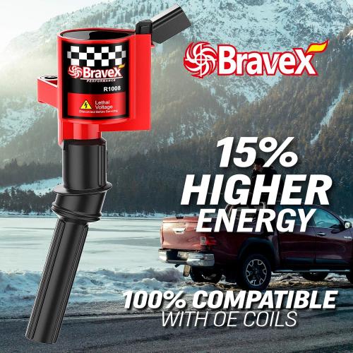 Super High Energy Ignition Coils for Ford F-150 F-250 F-350 4.6L 5.4L V8 DG508 DG457 DG472 DG491 Crown Victoria Expedition Mustang Lincoln Mercury Set of 8 (15% More Energy)