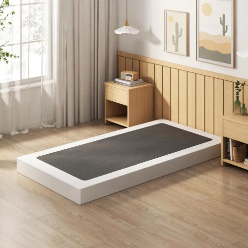 EMODA 5 Inch Twin Box Spring Bed Base, 1500 LBS Heavy Duty Metal Mattress Foundation with Fabric Cover, Easy Assembly