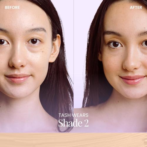 Naked Sundays BeautyScreen Peptide Foundation Tint - SPF 50 Tinted Sunscreen & Skincare Makeup with Zinc Oxide, Niacinamide - Lightweight Natural Coverage, 2 Fair Sand, 1.01 oz