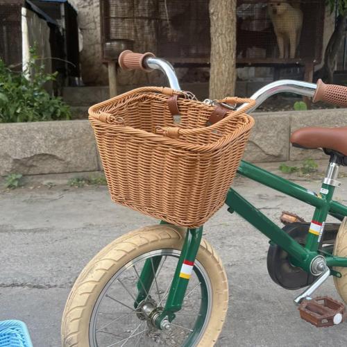 Removable Kids Bicycles Basket Colorful Bike Front Handlebars Storage Basket For Front Bicycles Mounting