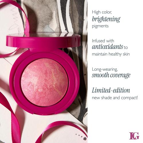 LAURA GELLER NEW YORK Baked Blush-n-Brighten for Mature Skin - 00 Skyline Sunset - Powder Blush Won't Settle into Fine Lines - Buildable Natural Finish – Longlasting Formula - Made in Italy​