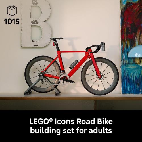 LEGO Icons Road Bike - Building Set for Adults, Ages 18  - Model Racing Bike with Realistic Details - Home Office or Desk Decor - Gift for Birthdays - 11380