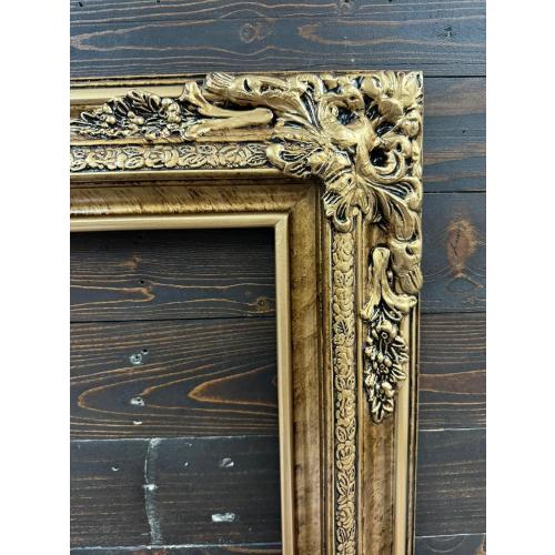 20X30 Traditional compo XL ornate frame, Marble Gold finish, handmade, custom made, handpainted. (20 X 30 FRAME ONLY)