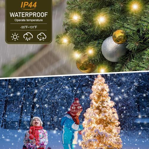Christmas Tree Lights 8.2FT X 16 Lines, 448 LED String Lights (Suitable 7-9 FT Christmas Tree) with Memory Function & Remote Control, IP55 Tree Lights for Christmas Decorations, Outdoor & Indoor