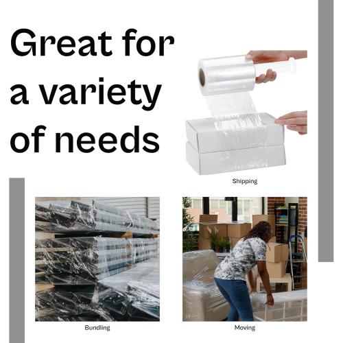 Cast Narrow Banding Stretch Wrap Film Self-Adhering 3 Inch x 1000 Feet x 80 Gauge 18 Rolls