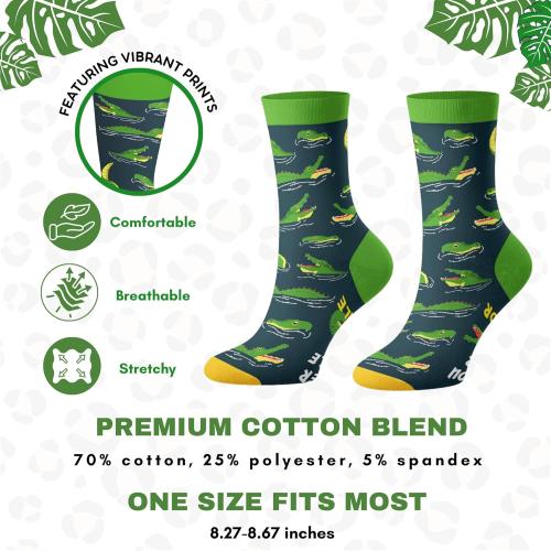 Sloth Capybara Llama Duck Flamingo Goat Frog Cow Penguin Bee Dinosaur Alligator Shark Horse, Animals Christmas Socks