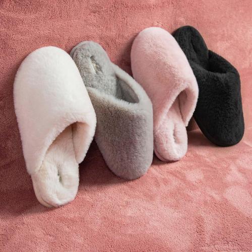 Snug Leaves Women's Fuzzy Scuff Slippers Soft Comfy Memory Foam Non-slip Indoor House Shoes