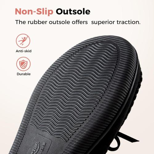 SIZE 8 HomeTop Women's Moccasins House Slippers Memory Foam Indoor Outdoor Ladies Shoe