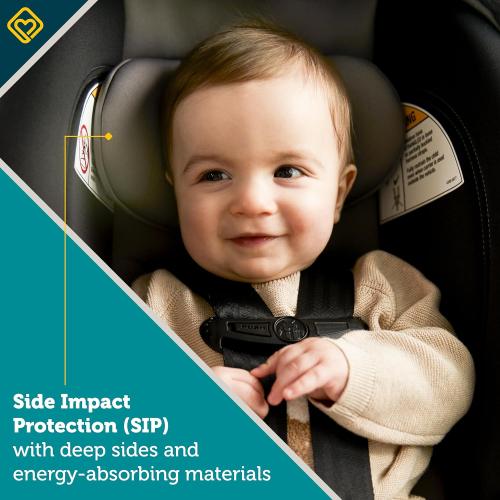 Safety 1st OnBoard FLX Infant Car Seat with Base, Lightweight Baby Car Seat for Travel, Monument 4