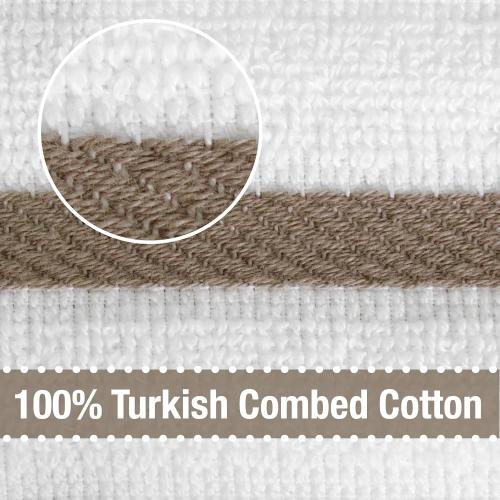 All-Clad Checked Kitchen Towel: Highly Absorbent, Super Soft Long Lasting - 100% Cotton, 17x30 Tea Towel for Cleaning & Drying Dishes, Pans, Glassware, or Countertops, (4-Pack), Mushroom