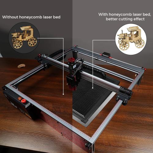 OUYZGIA Honeycomb Laser Bed 430x400mm Steel Honeycomb Working Table for Laser Cutting and Engraving, Honeycomb Cutting Board for Laser Cutter Engraver, Kit with Metal Aluminum Base (16.9” x15.7”)