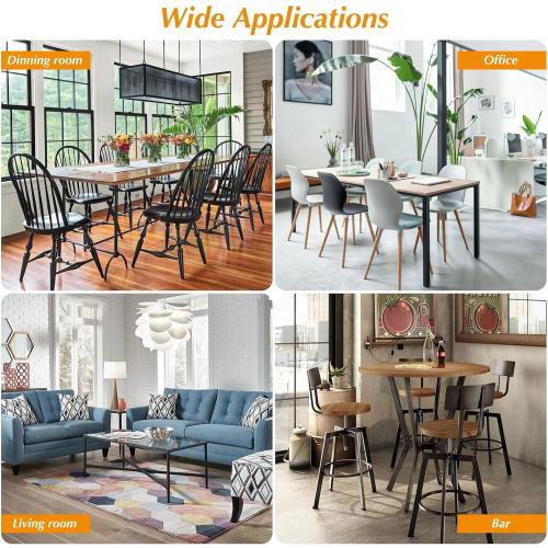 24Pcs Silicone Chair Leg Floor Protectors, Felt Furniture Pads for Hardwood Floors, Rubber Chair Leg Protector for Hardwood Floors, Chair Leg Caps Chair Leg Covers for Wooden Floors(Clear, XSmall)