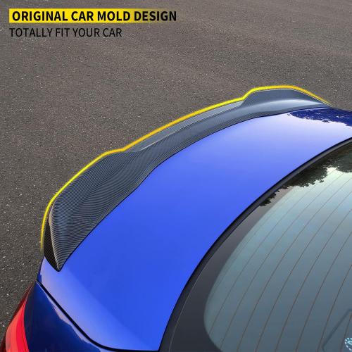 Spoiler Wing Compatible with 2022-2025 2026 Honda Civic Sedan Spoiler Trunk Rear Spoiler Wing Lip for Honda Civic Sedan Accessories (Glossy Carbon Fiber Pattern)