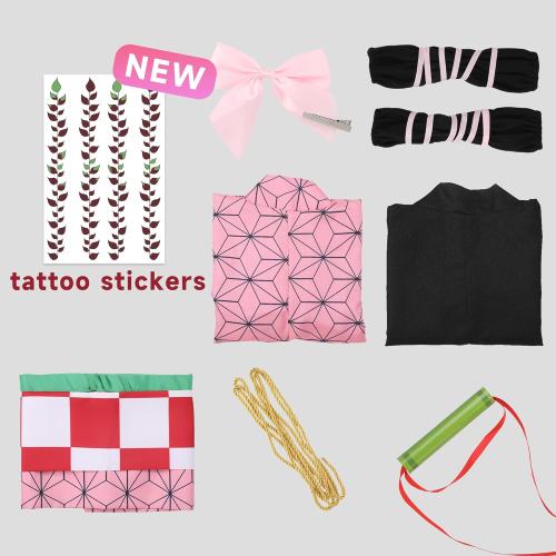 Size (XXL)  Halloween Cosplay Costumes Kamado Anime Kimono Halloween Cloak