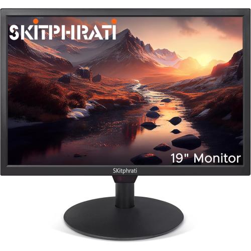19 Inch HD (1440 x 900) PC Monitor, Computer Monitor with HDMI VGA AV BNC USB Ports, 60Hz, 5Ms, VESA, Build-in Speakers, LED Display for Laptops and Desktops Office Home