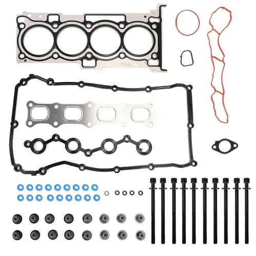 MLS Head Gasket Set with Bolt fit for Chrysler 200/Sebring 2007-2016, for Dodge Avenger/Journey 2008-2014, for Jeep Compass/Patriot/Compass 2007-2016 2.4L DOHC L4 16V HS26332PT ES72267(57PC)