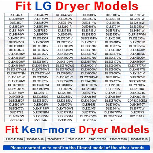 DLE1501W DLE1101W DLEX3360W Dryer Heating Element & Thermostat Fit for LG Models DLEX2550R DLE3733U DLE2240W DLE3733W DLE0442G DLEX3250V DLEX3360V DLE5977B DLE2050W DLE0442W DLE2140W DLE2101W DLE3777W