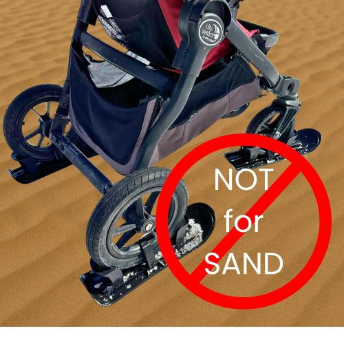 PremierSki Stroller Skis - Fits Wheels 4 to 16 (4 Skis)