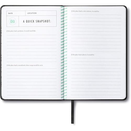 Everywhere You Go: A Guided Travel Journal with Prompts by Compendium