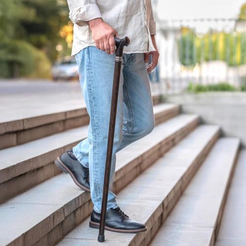 Asterom Walking Cane for Men & Women - Handmade, Ergonomic, Wooden Canes - Cool Walking Sticks for Seniors