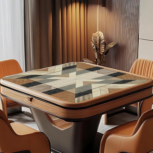 Boho Western Aztec Mahjong Mat for Table 31.5 X 31.5 in, Mahjong Gifts for Women, Country Southwest Western Cowboy Anti-Slip Cover Tablecloth for Poker Board Card Tile Game