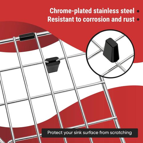 Sink Protectors for Kitchen Sink, Stainless Steel Sink Protector 27-1/2 x 13-1/2 x 1-1/4, Sink Bottom Grid