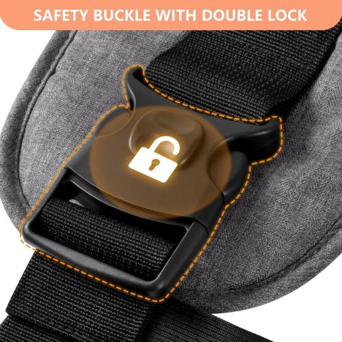 HKAI Baby Hip Carrier, Mom’s Choice Award Winner, Baby Carrier with Adjustable Waistband & Breathable Mesh, Ergonomic Carrier with Non-Slip Hip Seat Surface for Newborns & Toddlers, (Grey)