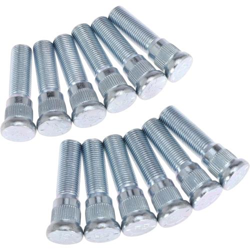 24Pack Wheel Stud for Trailer for Lippert Axles 3500 lb for Dexter 4400 lb with 1/2-20 UNF Thread Size, 0.617 Spline, 0.77 Head, 2.2 Total Length