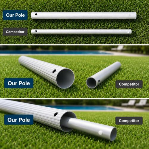 ‼️has mild scratches and possible stains ‼️Pool Skimmer Net- Total Length 72 inches Rake with Pole,Accessories for Cleaning Inground/Above Ground Swimming Pool, Pond,Spa and Hot Tub Leaf Debris