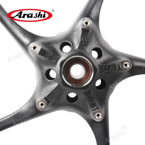 Arashi Front Wheel Rim for Yamaha YZF R1 2006-2014, R6 2003-2016, FZ1 2006-2009, FZ6N FZ6S Fazer 600 2004-2009 Non-ABS, Motorcycle Replacement Accessories Parts Matte Black