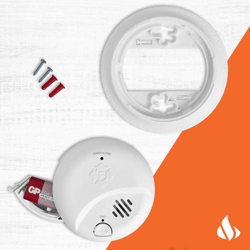 First Alert SMI100, Battery-Operated Smoke Alarm, 2-Pack