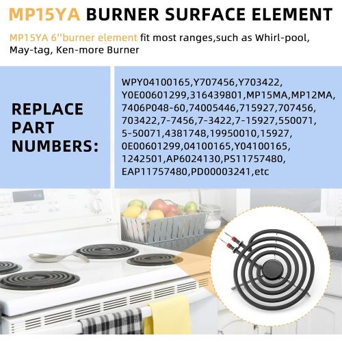 660532 MP15YA 1500W 4 Coil Electric Range Burner