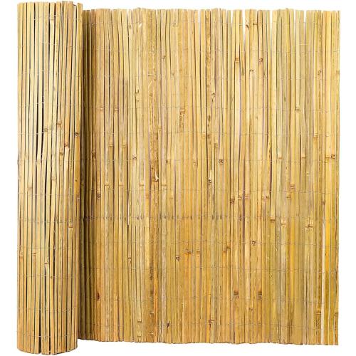 Natural Bamboo Slat Screening, 4ft x 13ft Bamboo Fence Panel | Ideal for Garden Privacy Screening and Indoor or Outdoor Use (Approx. 1.2m x 4m)