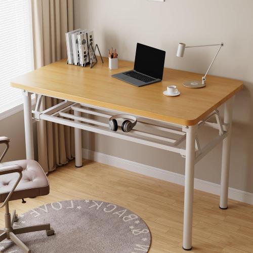 Foldable Desk,Small Folding Table for Small Space,2 Tier Folding Computer Table for Bedroom No Assembly 2ft 3ft.