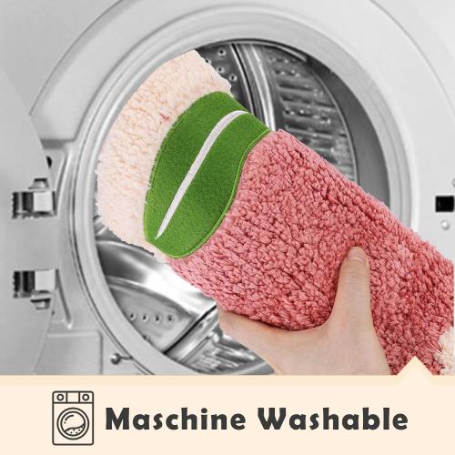 Peach Bath Mat for Bathroom 18.8 x 23.6 Cute Cartoon Deco Non Slip Fruit Shaped Washable Bathroom Bathtub Rug Absorbent Shower Rugs