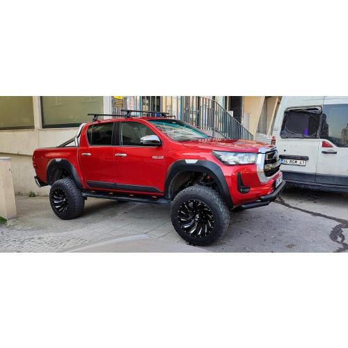For Toyota Hilux 2015-2021 Roof Rack Cross Bars Normal Roof Alu Black
