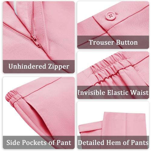 Size L/XL Women's 3 Piece Suit Lady 2 Button Business Work Office Slim Fit Blazer Jacket Pants Set