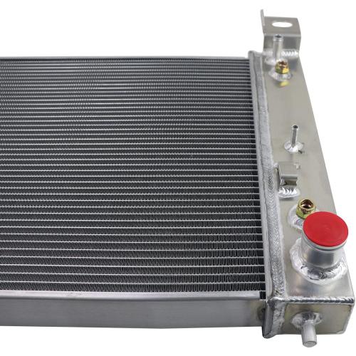 CoolingCare All Aluminum Double Oilcooler 3 Row Radiator for 1999-2011 Chevy Silverado, GMC Sierra 1500 2500 Series V8 Engine (19 x 40 OVERALL)