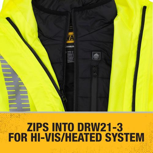 DEWALT mens Dewalt Dchv095bd1 Men's Lightweight Heated Puffer Vest