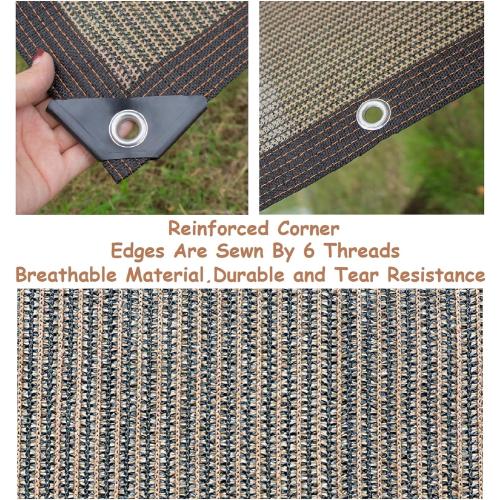 Fence Privacy Screen Balcony Sun Shade Cloth 3'3x6'6 80% Shade Fabric Outdoor Patio Screens Mesh Panels Apartments Railing Cover UV Protection for Backyard Garden Porch Deck