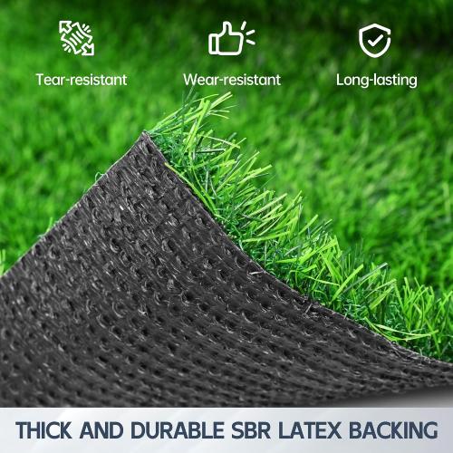 Artificial Grass Rug, 48 x 36 Fake Grass Mat for Dogs, Washable Dog Potty Training Grass Pee Pads with Drainage Holes, Large Green Turf Rugs for Patio, Outdoor, Indoor