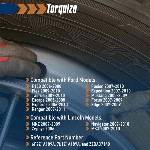 TPMS Sensor 315Mhz 4 PCS Tire Pressure Sensors Compatible with Ford 2005-2011 Escape Edge Expedition Explorer Flex Focus F-150 Fusion MKS MKT MKX MKZ Mazda Mercury Replace Part 6F2Z1A189A 7L1Z1A189A