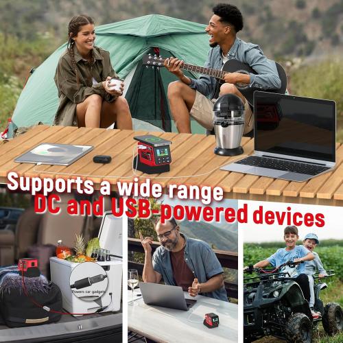 300W Adjustable DC 2–30V Voltage Regulator Compatible with Milwaukee 18V Battery XT60 Output, 140W Type-C, 18W USB-A, 15W Wireless Charger, LCD Display (Battery Not Included)