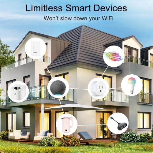 White 4 Pack ExIoTy Smart Plug, Works with Alexa, Simple Setup with One Voice Command, Remote Control, Timer & Schedule & Group Controller, Bluetooth Mesh Outlet, Alexa Echo Required, ETL & FCC Certified (4 Pack)