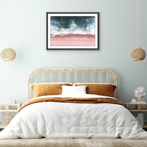 3pk 28x40 Poster Frame with Polished Plexiglass - Use as 24x36 Frame with Mat or Display 28x40 Photo Without Mat - Hudson Collection - Wide Picture Frames for Wall Display - Black