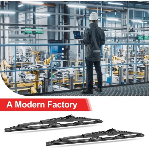 32 Inch Saddle Mount Wiper Blade Replacement for Motorhome Recreational Vehicle RV and Bus with 2 Rubber Refills 9mm 12mm J Hook Window Wiper Blade 32/32(2 PCS）