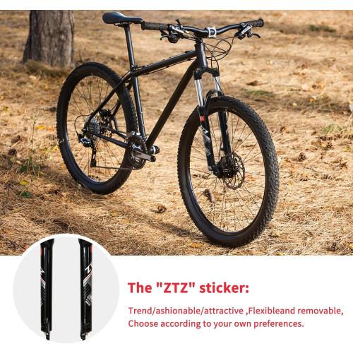 26/27.5/29 Inch MTB Suspension Fork, Travel 120mm, 28.6mm Straight Tube QR 9mm, 100mm Spacing Hub, Crown Lockout Aluminum Alloy Shock Absorber XC Mountain Bike Front Fork