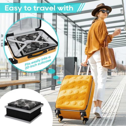 3Pro Air Purifier for Large Homes up to 3400ft² - CADR 440cfm, Detachable & Portable - Fits in 20 Suitcase