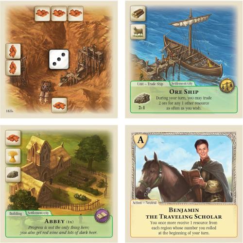 CATAN Rivals for CATAN Card Game DELUXE EDITION - Build, Trade, and Conquer with Enhanced Components! Family Game for Kids & Adults, Ages 10 , 2 Players, 45-60 Minute Playtime